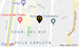 Mapa de Panadería Zamora en Medellín