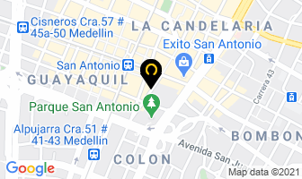 Mapa de Pañalera Peter Pan en Medellín