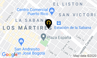 Mapa de Pañales Nubys en Bogotá D.C