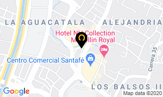 Mapa de Panamericana en Medellín