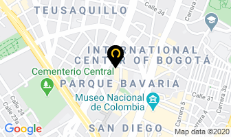 Mapa de Panorama Parque Central Bavaria en Bogotá D.C