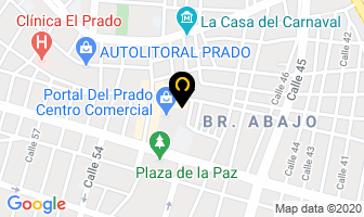 Mapa de Papá Shoes en Barranquilla