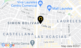 Mapa de Papel Dulce Editores en Medellín