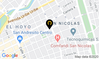 Mapa de Papelería Andina en Cali