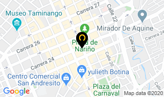 Mapa de Papelería Moderna en Pasto