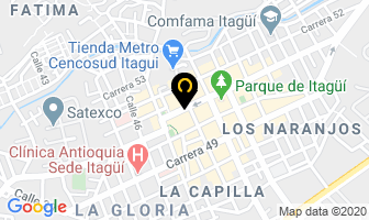 Mapa de Papelería Moderna en Itaguí
