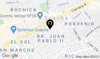 Mapa de Papeleria Santander en Soacha
