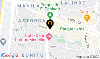 Mapa de Para Piscinas en Medellín