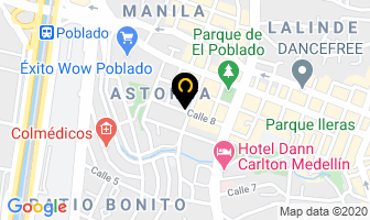 Mapa de Paralelo 17 en Medellín