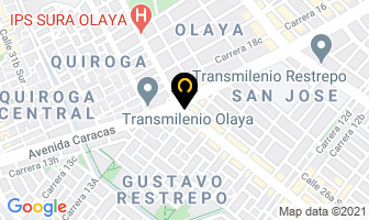 Mapa de Pardo Barbosa Omaira E. en Bogotá D.C