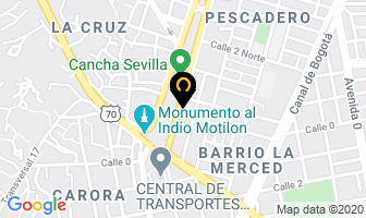 Mapa de Parlantes La Merced en Cúcuta