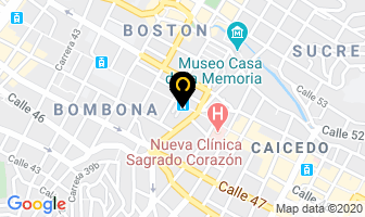 Mapa de Parqueadero Gomar en Medellín