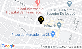 Mapa de Parqueadero La 26 en Ibagué