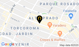 Mapa de Parrilla Argentina en Barranquilla