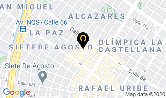Mapa de Partes De Lada Y Hunday en Bogotá D.C