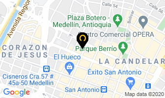 Mapa de Partex en Medellín