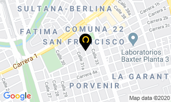 Mapa de Pasarela Producciones en Cali