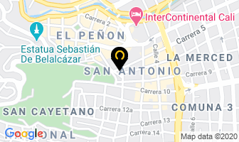 Mapa de Pastelería Gourmet en Cali