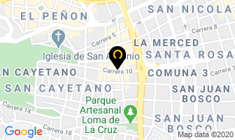 Mapa de Pastelería Zahavi en Cali