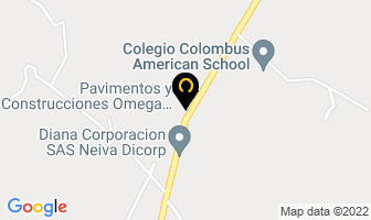 Mapa de Pavimentos Y Construcciones Omega Ltda. en Rivera