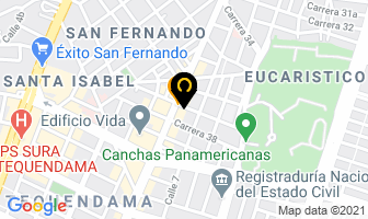 Mapa de Pc Service Center en Cali