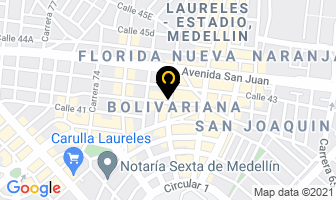 Mapa de Pe Carros en Medellín