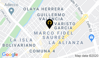 Mapa de Pececitos en Cali