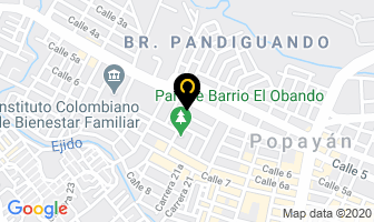 Mapa de Pedro Eléctricos Automotriz en Popayán