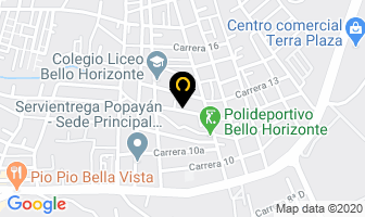 Mapa de Peletería Bello Horizonte en Popayán