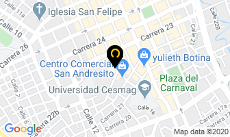Mapa de Peletería Centauro en Pasto