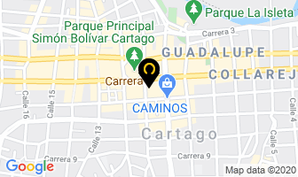 Mapa de Peletería Fátima en Cartago