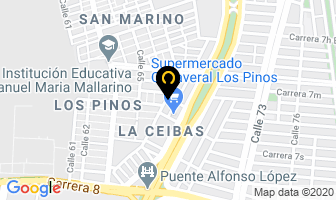 Mapa de Peluqueria El Niche en Cali