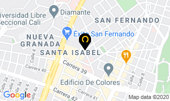 Mapa de Peluquería Estilos en Cali