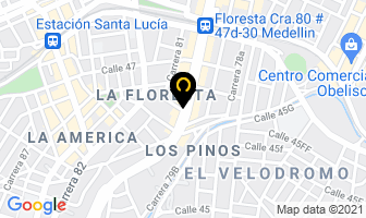 Mapa de Peluqueria Samaris en Medellín