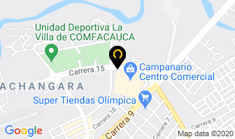 Mapa de Peluquería Zycry en Popayán