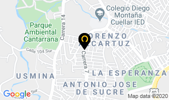 Mapa de Pequeñas Mascotas en Bogotá D.C