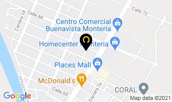 Mapa de Peralta Perfilería en Montería