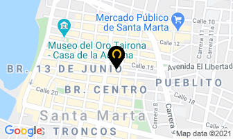Mapa de Pérez Barros Luis Efraín en Santa Marta