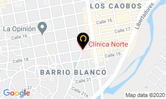 Mapa de Pérez Chacón Claudia Cecilia en Cúcuta