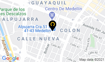 Mapa de Perfiles Y Cobres S.a.s. en Medellín