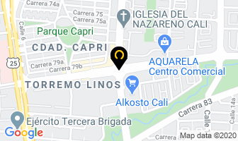 Mapa de Perfumería V.i.p en Cali