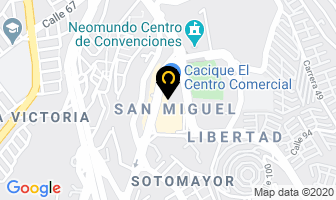 Mapa de Perfumes Generics en Bucaramanga