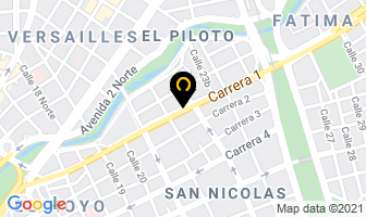 Mapa de Persianas Italianas en Cali