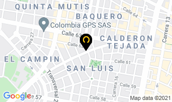 Mapa de Pertours Operaciones De México en Bogotá D.C