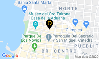 Mapa de Pescadería Rodadero en Santa Marta