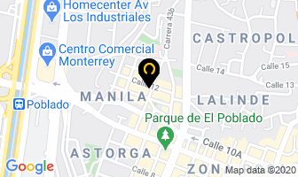 Mapa de Pesquera Marinos en Medellín