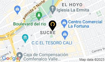 Mapa de Pianguita Hoteles en Cali
