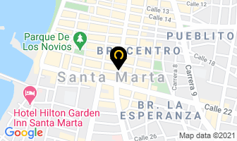 Mapa de Picaras Shoes en Santa Marta