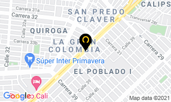 Mapa de Piedras El Diamante en Cali