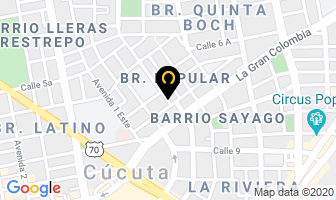 Mapa de Piero´s Pizza en Cúcuta